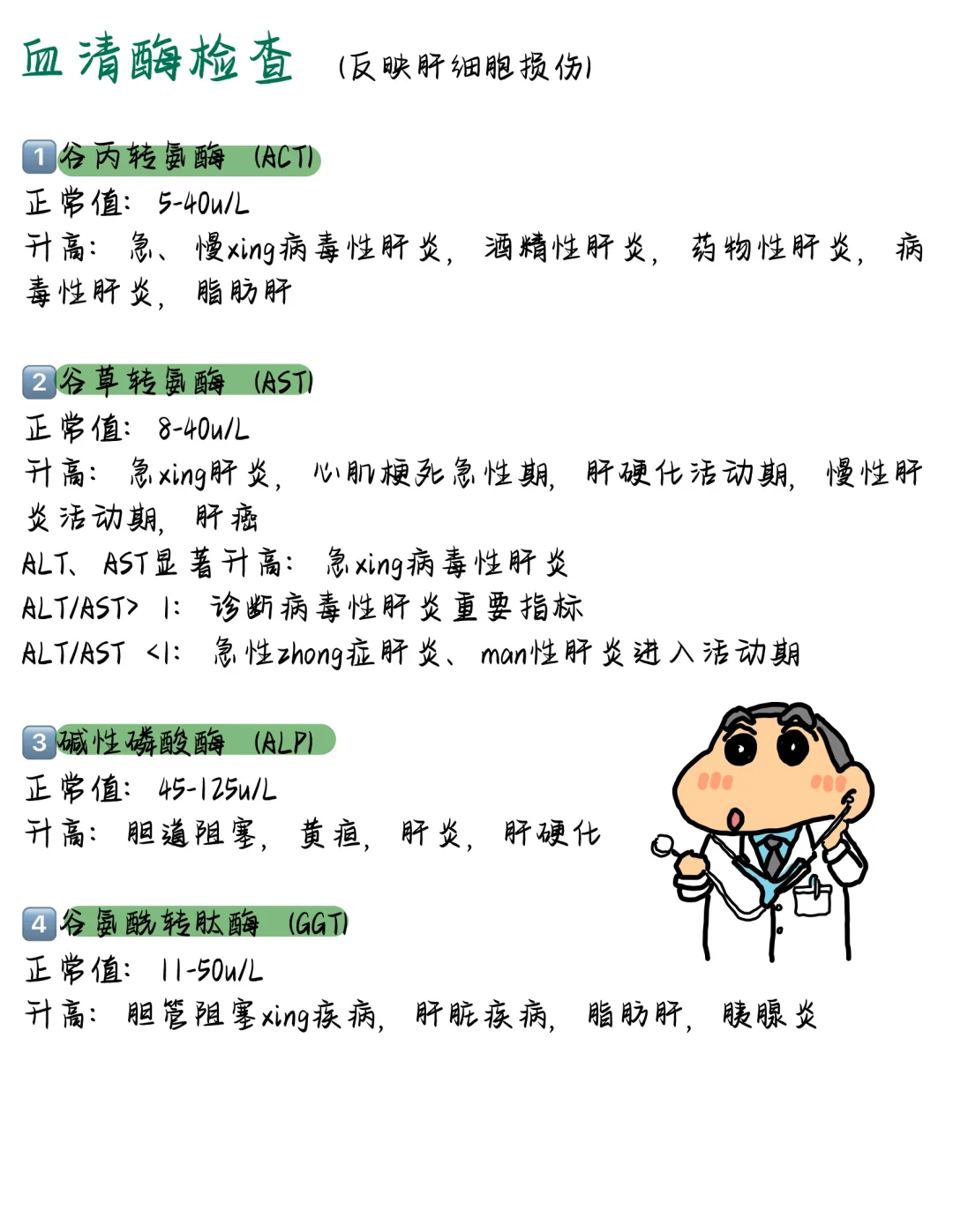 医学生笔记📝 | 如何看懂肝功能报告？🤔
