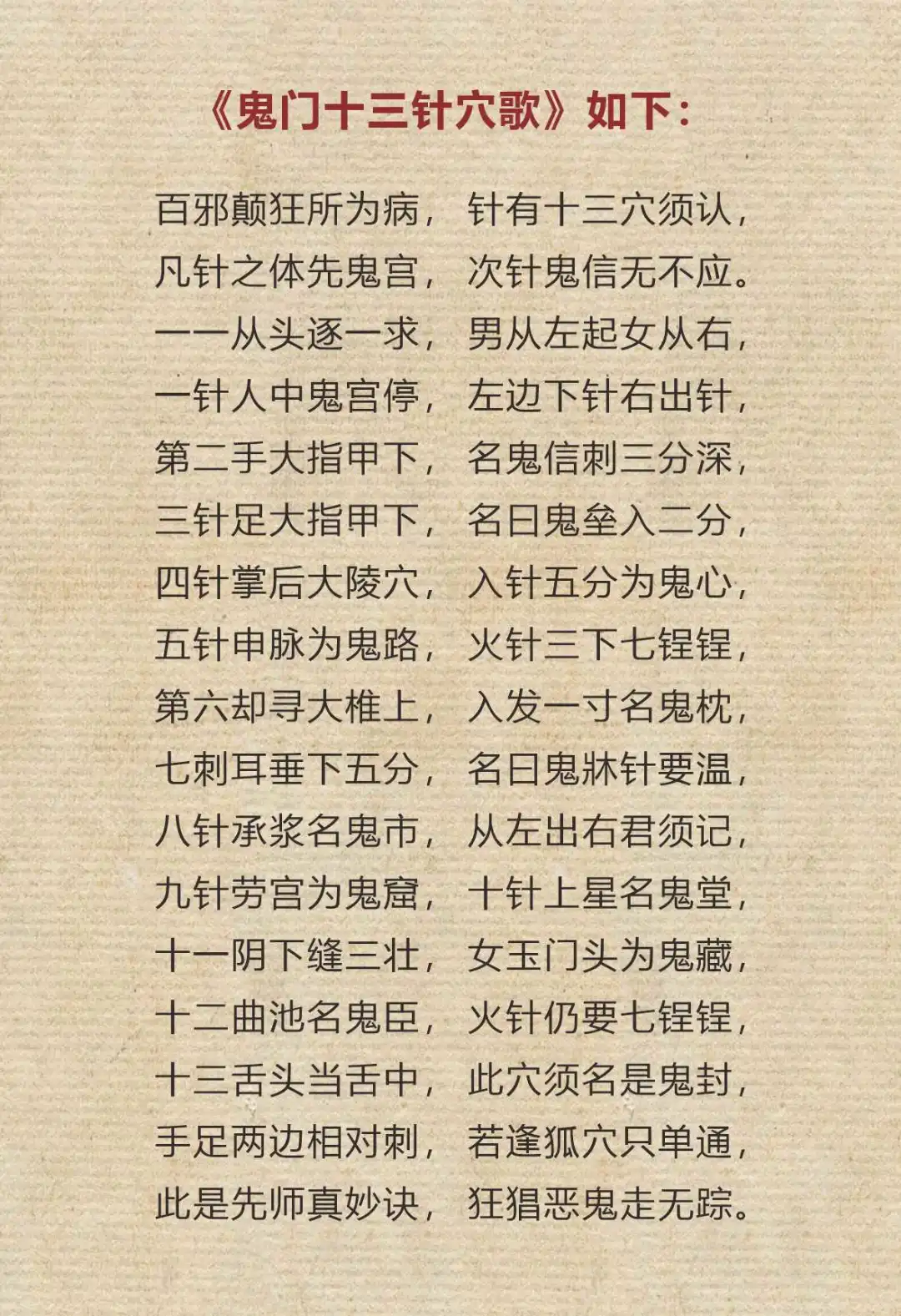👻门十三针,感觉中医的尽头是玄学😂